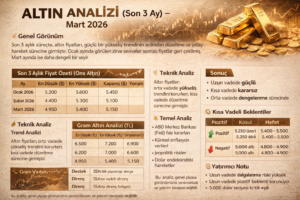 Altın Analizi Son 3 Ay Mart 2026